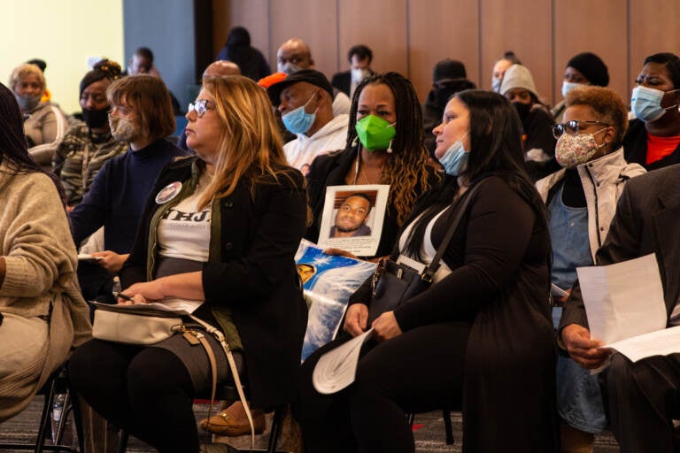 Community members and grassroots organizations were invited to participate in the Community Violence Prevention Summit at Esperanza Health Center in North Philadelphia on November 5, 2021. (Kimberly Paynter/WHYY)