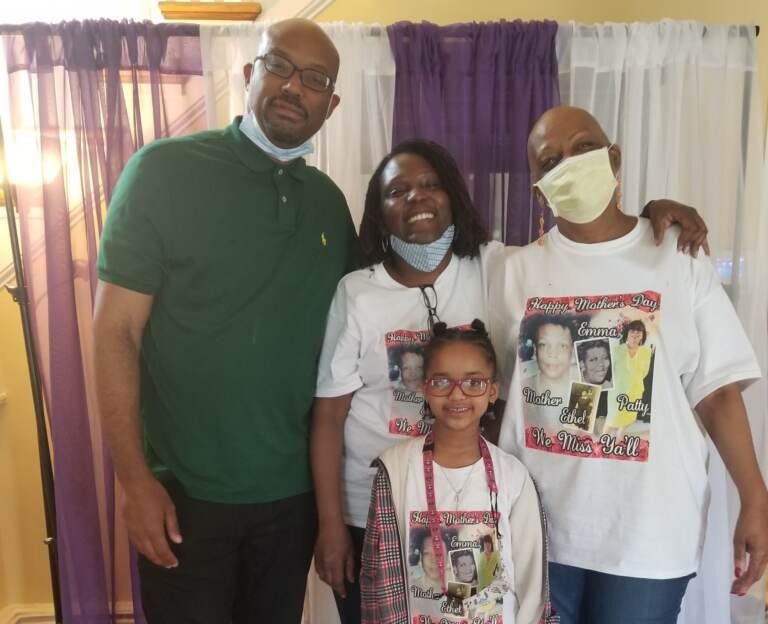 New Jersey resident, Kimyatta Frazier (middle), with her family celebrating Mother's Day last May