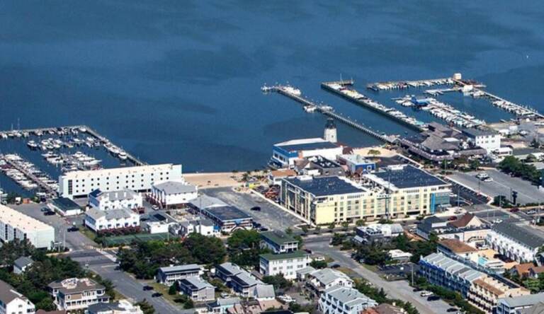 Aerial view of Dewey Beach