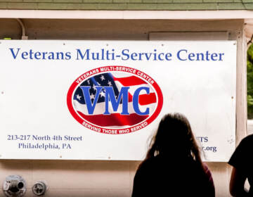 Veterans Multi-Service Center sign outside