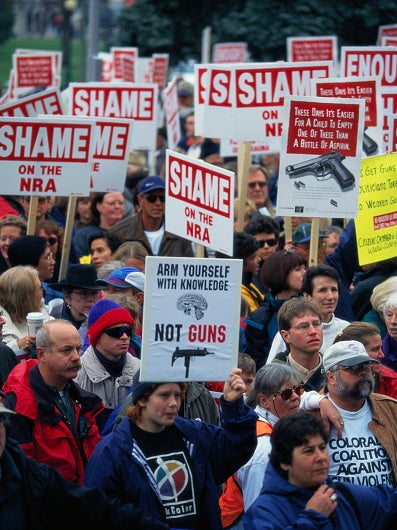 Gun control advocates rally at the Colorado State Capitol 