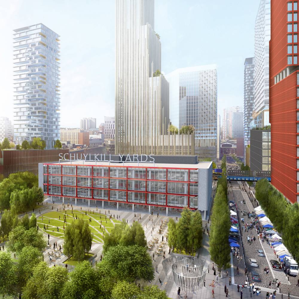 An artist's rendering of the proposed Schuylkill Yards development. (Schuylkill Yards)