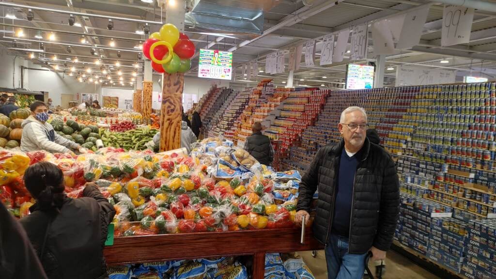 Fully stocked shelves at the Juniata Supermarket in Juniata Park, Philadelphia