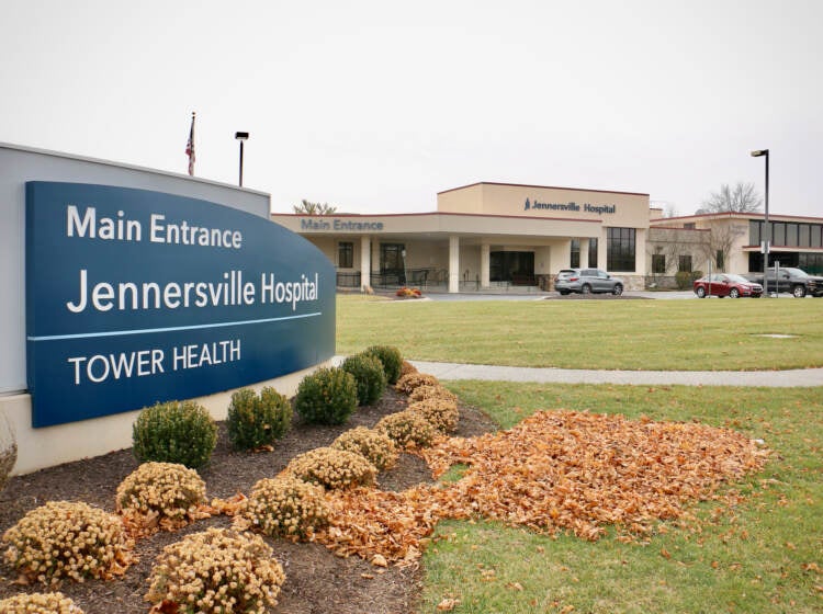 The exterior of Jennersville Hospital in West Grove