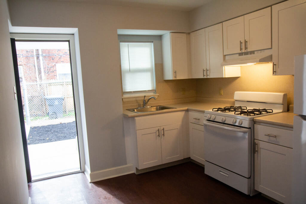 The kitchen of a rehabbed PHA home