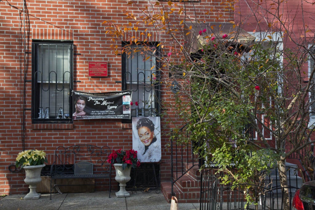 The exterior of the Marian Anderson museum