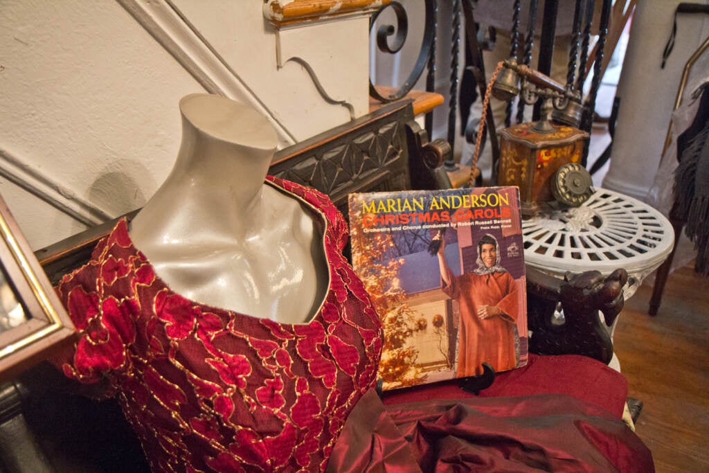 A Christmas themed exhibit at the Marian Anderson museum