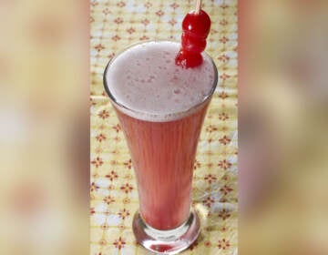 A tropical, non-alcoholic Shirley Temple.  (AP Photo/Larry Crowe)