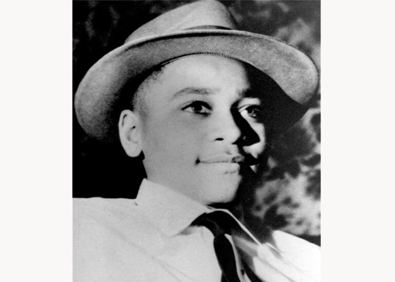 An undated portrait of Emmett Louis Till, a Black 14 year old Chicago boy, whose weighted down body was found in the Tallahatchie River near the Delta community of Money, Mississippi, August 31, 1955.  Local residents Roy Bryant, 24, and J.W. Milam, 35, were accused of kidnapping, torturing and murdering Till for allegedly whistling at Bryant's wife.  (AP Photo)