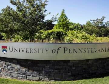 Signage for the University of Pennsylvania