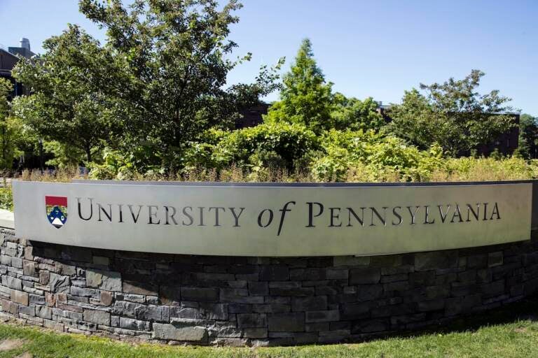 Signage for the University of Pennsylvania
