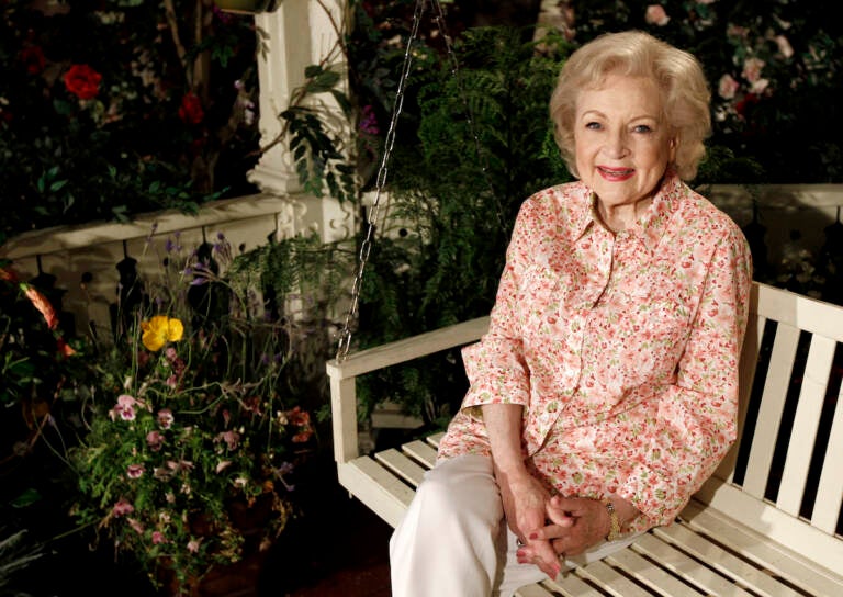 Actress Betty White poses for a portrait on the set of the television show 