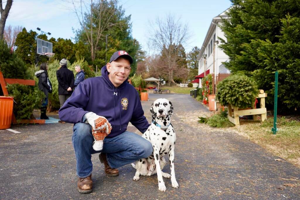 Andy Block, deputy operations chief ffor the Gladwyne Fire Company, says that Rowdy is third Dalmation to call the firehouse home