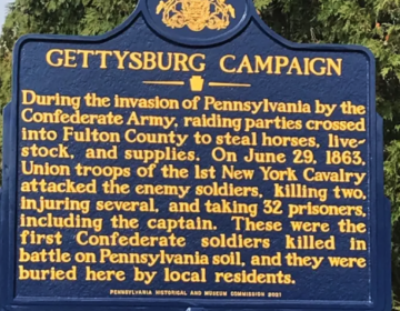 A state-owned marker in McConnellsburg, Fulton County that was revised during an official review focused on 'outdated cultural references' in Pennsylvania's historical marker system. (Pennsylvania Historical and Museum Commission)
