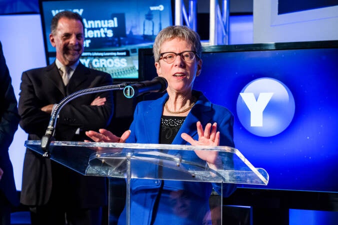 Terry Gross giving a speech