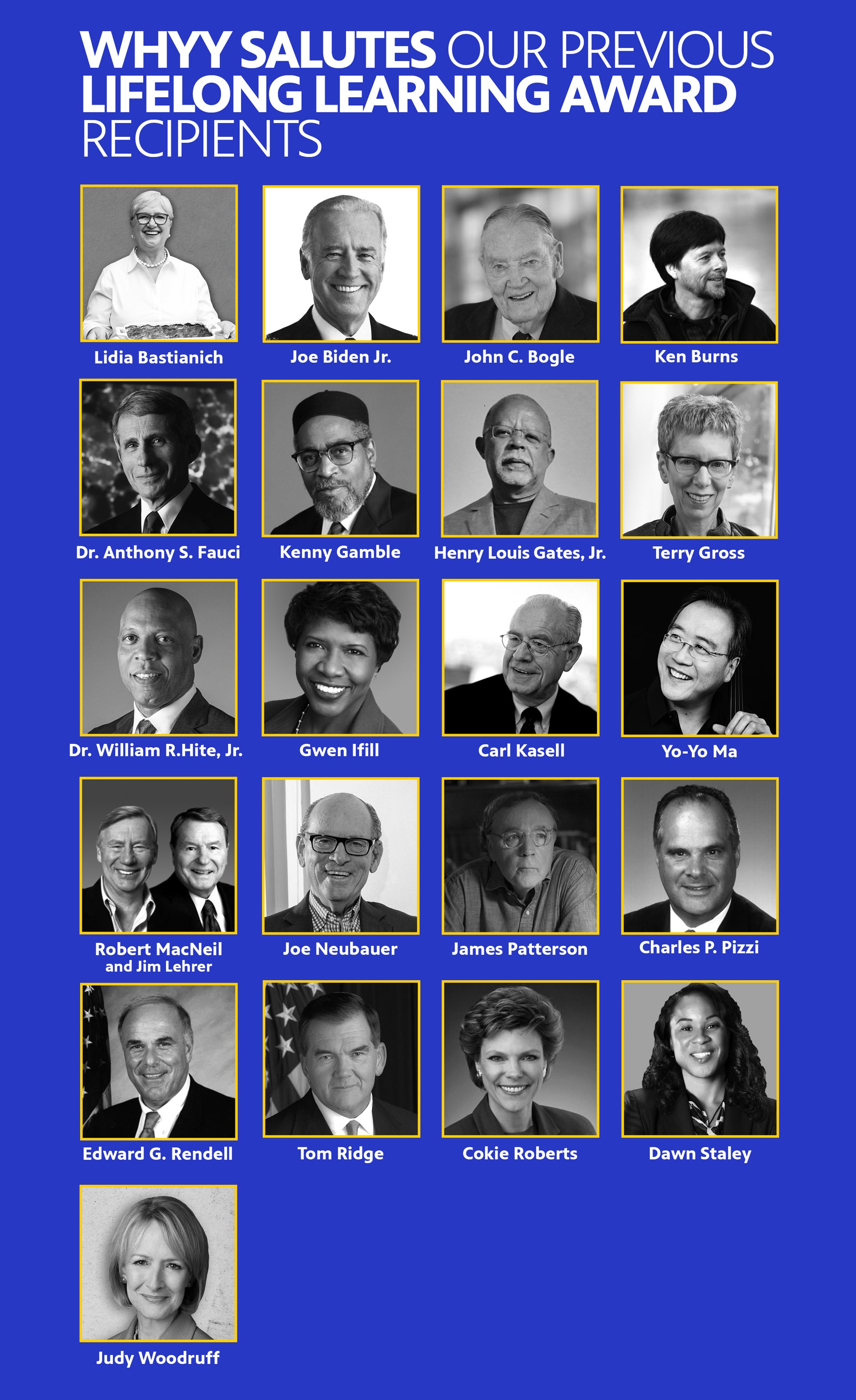 WHYY Lifelong Learning Award past honoree