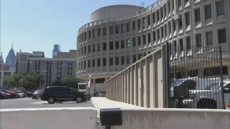 The exterior of Philadelphia Police Department headquarters