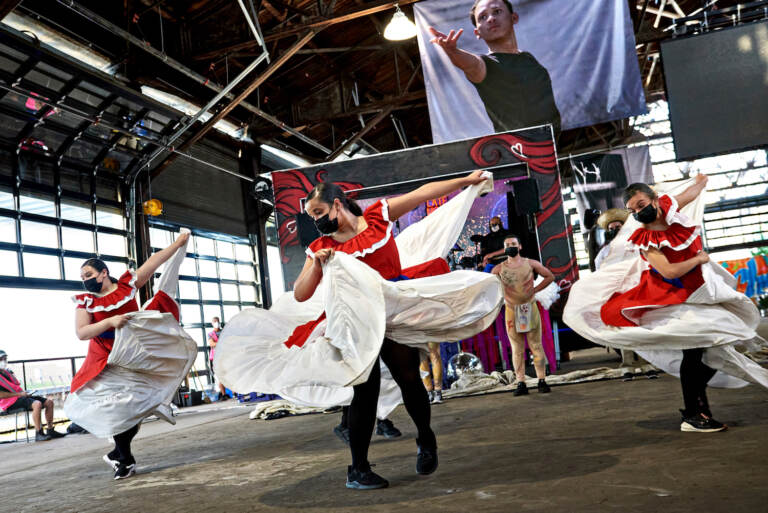 The Esperanza Academy Dance Ensemble is pictured performing at Cherry Street Pier. (Photo courtesy Esperanza Art Center)