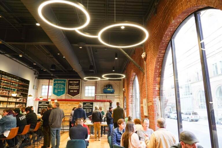 The interior of Wigle Whiskey in Pittsburgh. (Courtesy of Wigle Whiskey)