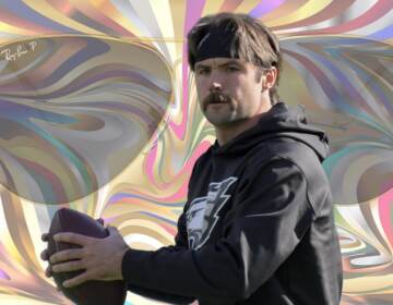 Philadelphia Eagles quarterback Gardner Minshew in December 2021 BILL KOSTROUN / AP PHOTO
