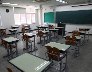 An empty classroom