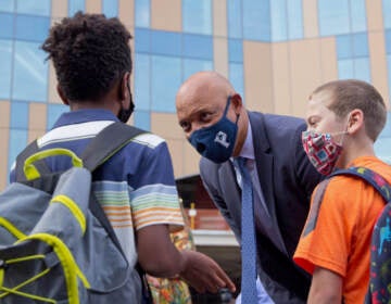 Philadelphia School District Superintendent Dr. William Hite greeted students on their first day of school on Aug. 31, 2021