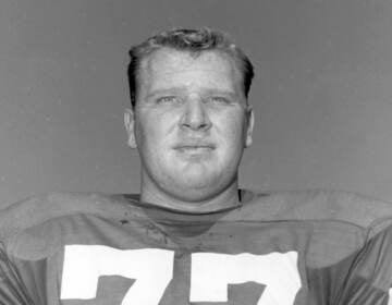 John Madden is seen in a file photo wearing an Eagles uniform