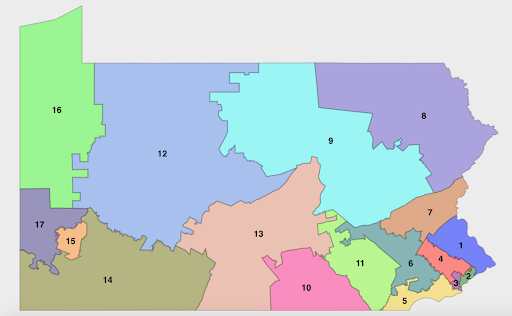 2021 Pa. congressional district map drafts become public - WHYY