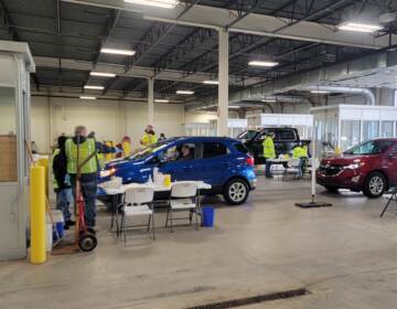 Delaware has collaborated with the federal government to open a new drive-thru testing center at the DMV in Delaware City. (State of Delaware)