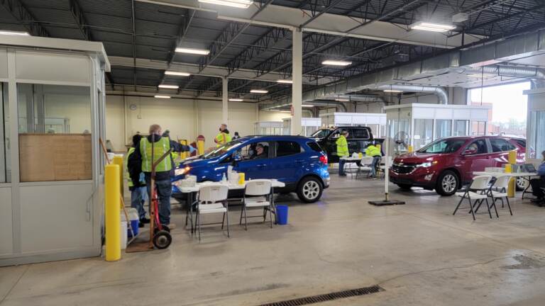 Delaware has collaborated with the federal government to open a new drive-thru testing center at the DMV in Delaware City. (State of Delaware)