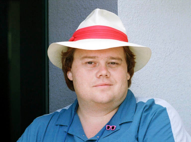 File photo: Comedian Louie Anderson appears in Los Angeles in July 1987.   (AP Photo/Douglas C. Pizac, File)