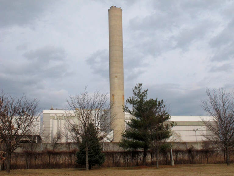 This Jan. 25, 2022 photo shows a large trash incinerator in Rahway, N.J. (AP Photo/Wayne Parry)