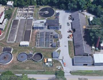 Current waste water treatment plant operations. (Google maps)