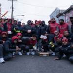 Members of Temple University's football team and Philadelphia firefighters volunteered on Martin Luther King Jr. Day to install smoke alarms in North Philly