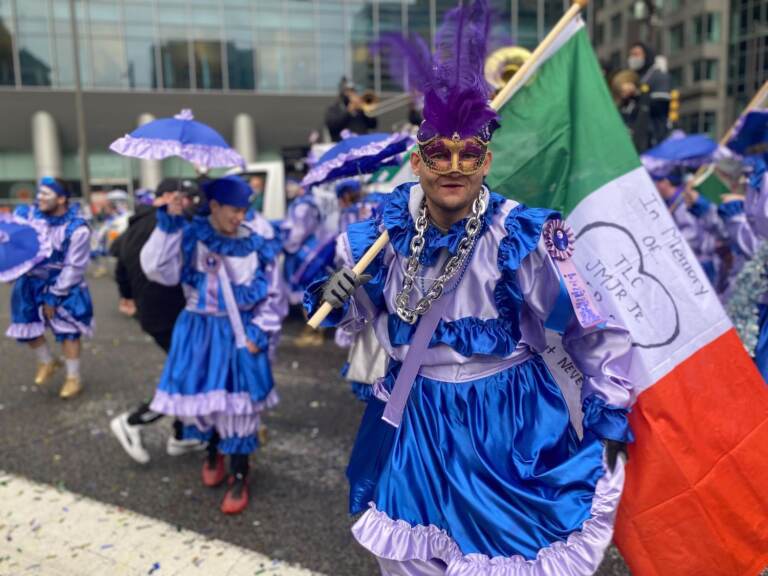 Mummers Parade 2022. (Tennyson Donyéa, WHYY)