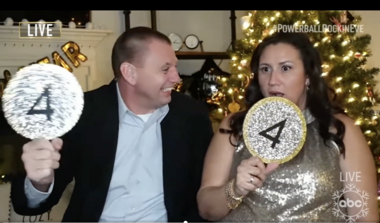 Screen Shot 2022-01-01 at 1.02.07 PM Powerball made a Chester County couple the first millionaires of 2022 moments after the ball drop. (6abc)