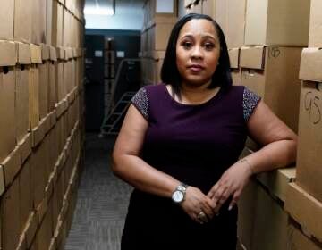 Fulton County District Attorney Fani Willis poses for a photo at her Atlanta office last February. (John Bazemore/AP)
