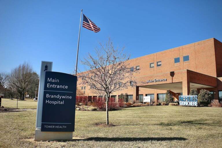 The exterior of Brandywine Hospital