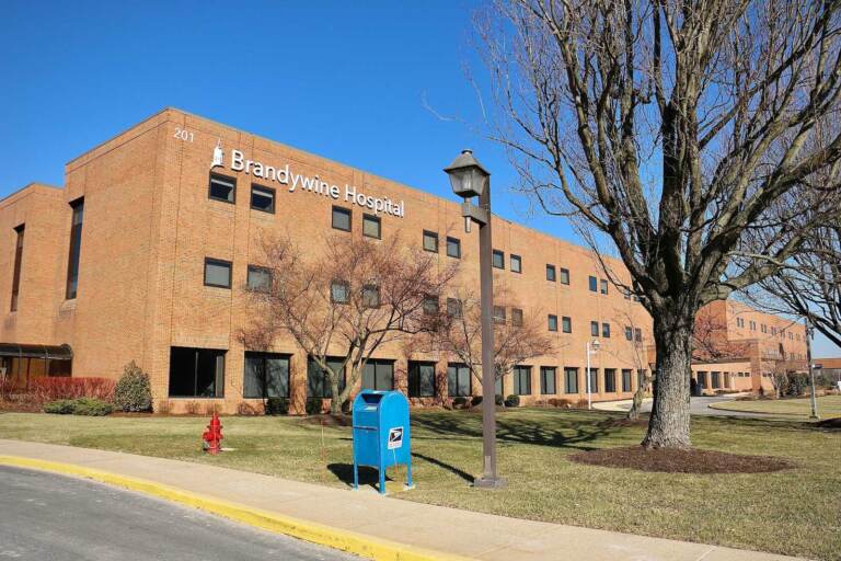 The exterior of Brandywine Hospital