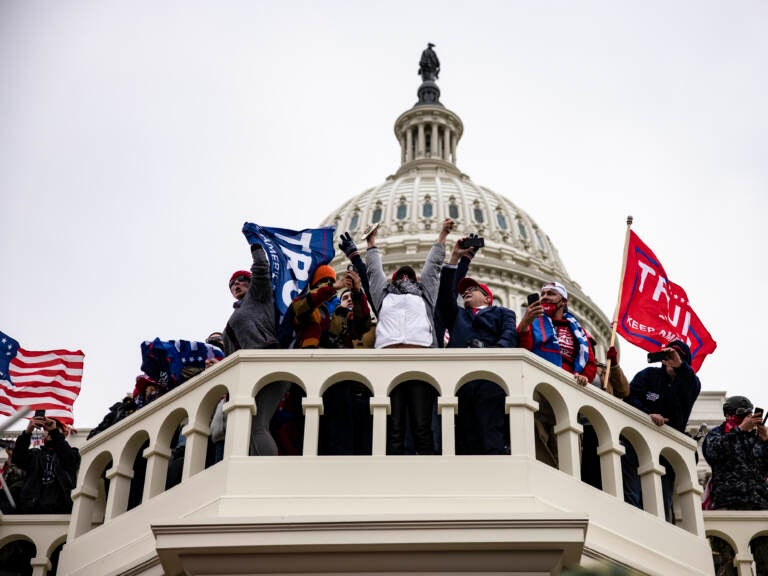 In the year since the Jan. 6 U.S. Capitol insurrection, a crackdown by big tech platforms has sent the attack's organizers and far-right groups scrambling for new homes on the internet.
(Samuel Corum/Getty Images)