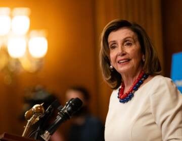 Speaker of the House Nancy Pelosi (D-CA) talks to reporters during her weekly news conference on Capitol Hill on January 20, 2022 in Washington, DC. (Photo by Eric Lee-Pool/Getty Images)