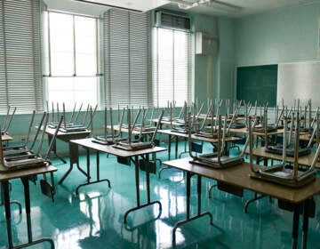 An empty classroom