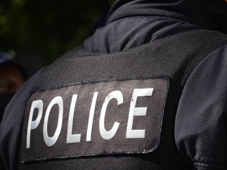 A Chicago police officer's uniform pictured in October 2021 in Chicago, Illinois. A new preliminary report says 458 U.S. law enforcement officers died in 2021, citing COVID-19 as the leading cause of death for the second consecutive year. (Scott Olson/Getty Images)