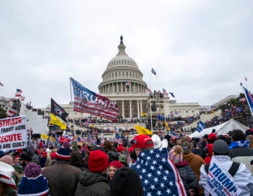 File photo: Rioters loyal to President Donald Trump rally at the U.S. Capitol in Washington on Jan. 6, 2021. (AP Photo/Jose Luis Magana, File)