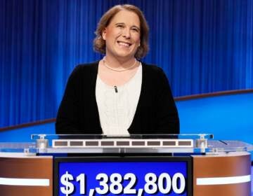 Amy Schneider's Jeopardy! win streak came to a close Wednesday night.
(Casey Durkin/Sony Pictures Television)