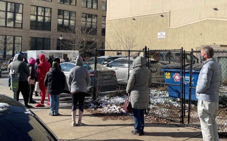 Long lines for testing are becoming the norm in Delaware, like this site that is open Tuesdays at Sixth and King streets in Wilmington