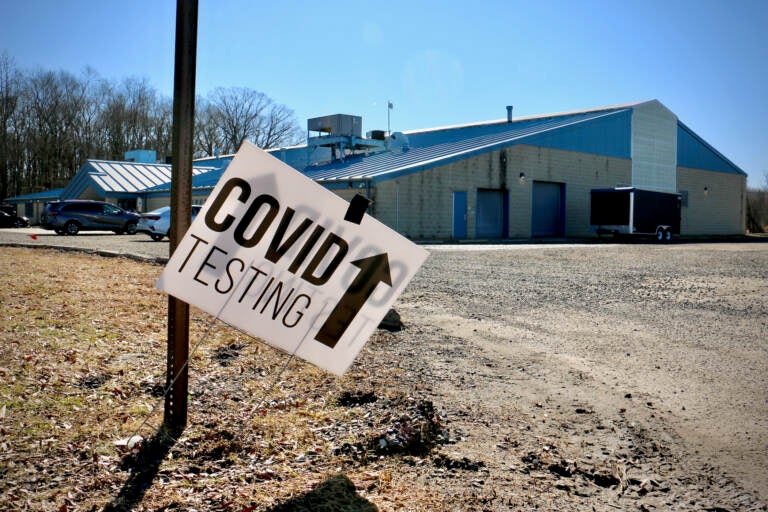The COVID-19 testing center at the Blue Barn in Evesham Township, N.J., which offers rapid tests, will be open on Sunday for those who wish to test before attending Super Bowl gatherings