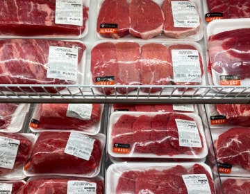 A selection of beef cuts is displayed at a Publix Supermarket, Wednesday, Oct. 20, 2021, in Miami. Prices paid by U.S. consumers jumped in December 2021 compared to a year earlier, the latest evidence that rising costs for food, gas, rent and other necessities are heightening the financial pressures on America's households. (AP Photo/Marta Lavandier)