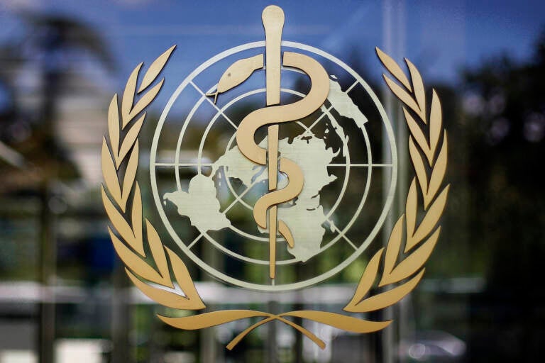 FILE - In this Thursday, June 11, 2009 file photo, the logo of the World Health Organization is seen at the WHO headquarters in Geneva, Switzerland. An independent panel appointed by the World Health Organization to review the U.N. health agency’s coordination of the response to the COVID-19 pandemic said on Thursday, Sept. 3, 2020 it would have full access to any internal U.N. agency documents, materials and emails necessary as the group begins their probe. (AP Photo/Anja Niedringhaus, file)