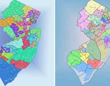 (Left to right): The Turnpike map vs. the Parkway map